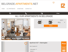 Tablet Screenshot of belgrade-apartments.net